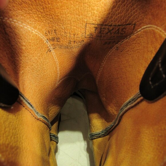 AVONITE Hypalon Oil Resistant Leather Men’s Cowboy Work Boots Black 9.5 EE USA - Picture 10 of 11